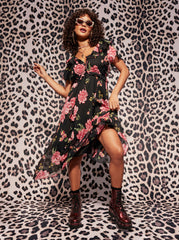 Women Maila Maxi Dress - Sketchy Roses | Jessica Simpson