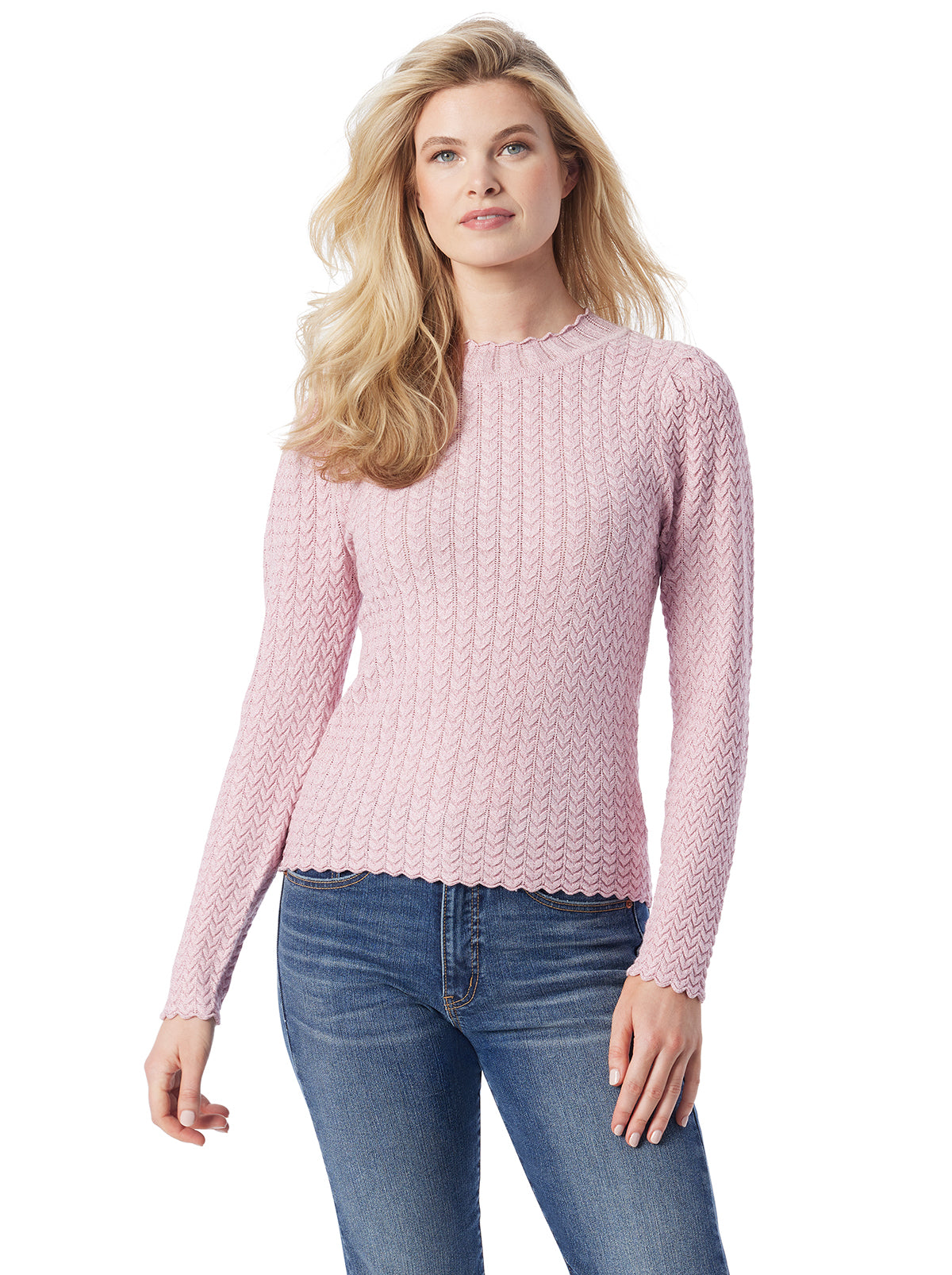 Women Camilla Sweater - Silver Pink | Jessica Simpson