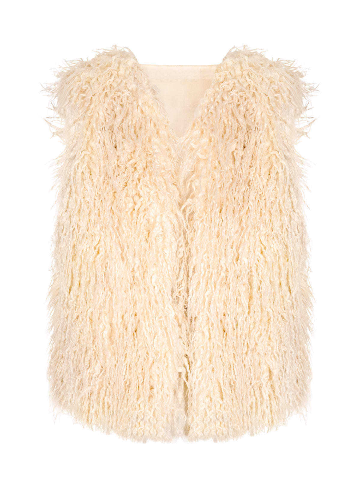 Women Fur Vest - Gardenia | Jessica Simpson