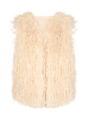 Women Fur Vest - Gardenia | Jessica Simpson