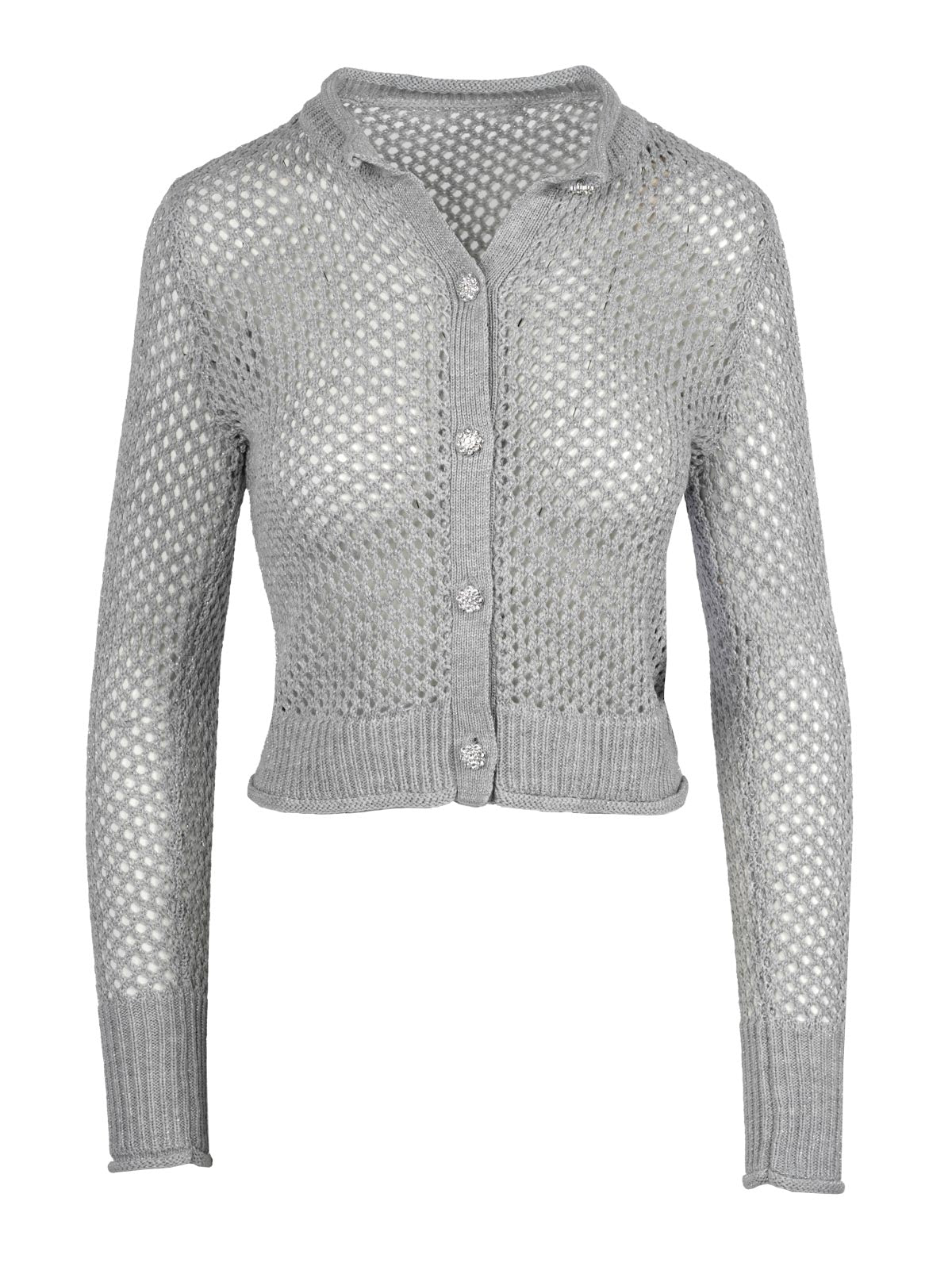 Women Bianka Cardigan - Metallic Silver | Jessica Simpson