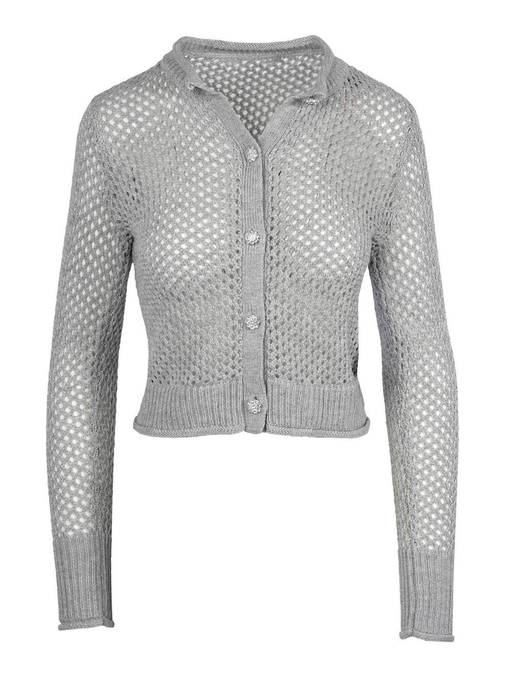 Women Bianka Cardigan - Metallic Silver | Jessica Simpson