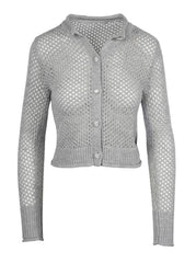 Women Bianka Cardigan - Metallic Silver | Jessica Simpson