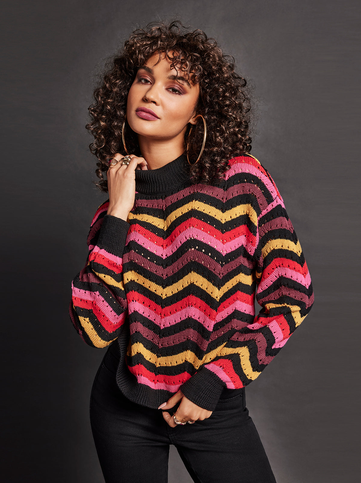 Women Farai Sweater - Striped Multi | Jessica Simpson