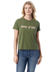 Women Ike Tee - Bronze Green | Jessica Simpson