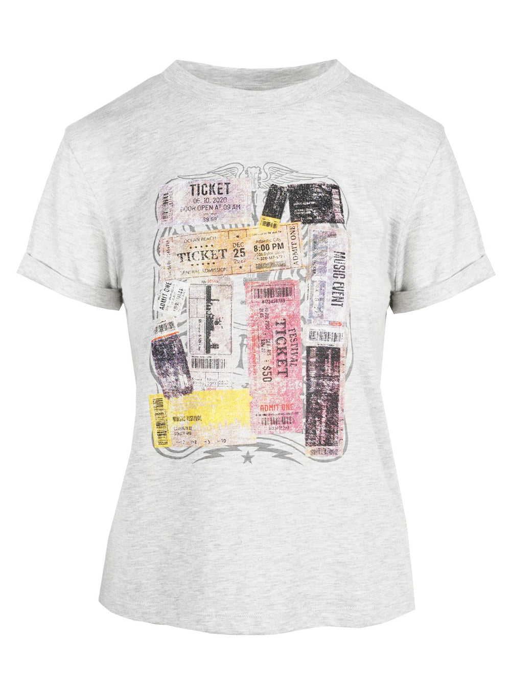Women Ike Tee - Light Heather Grey | Jessica Simpson