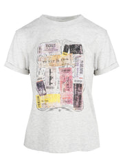 Women Ike Tee - Light Heather Grey | Jessica Simpson