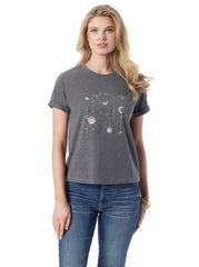 Women Ike Tee - Dark Heather Grey | Jessica Simpson