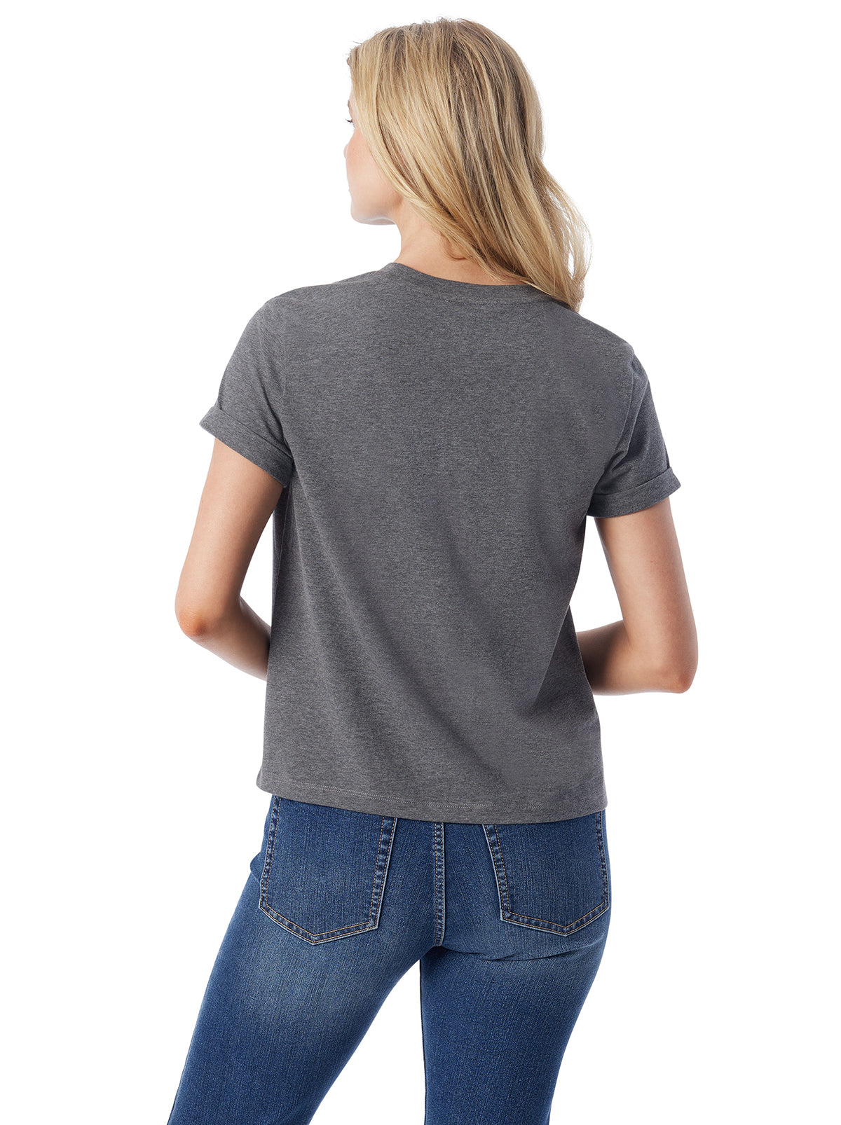 Women Ike Tee - Dark Heather Grey | Jessica Simpson