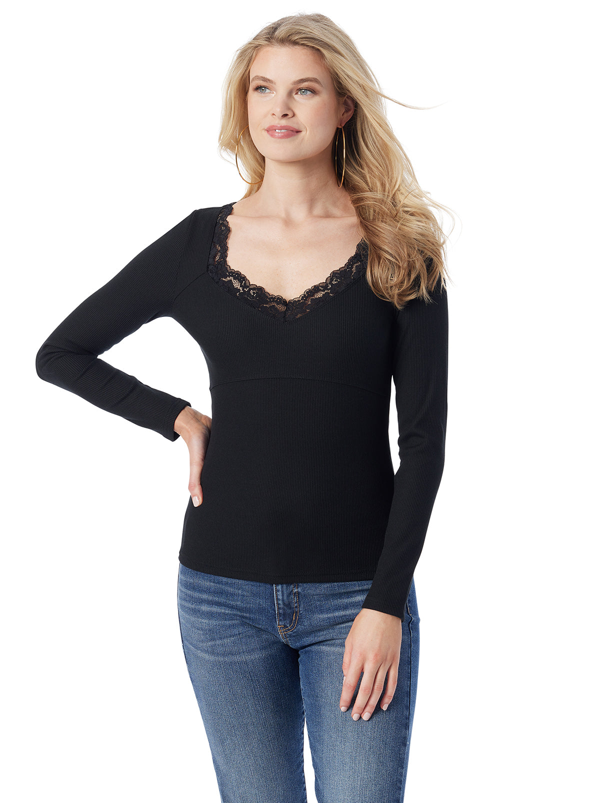 Women Abbey Sweatheart Top - Anthracite | Jessica Simpson