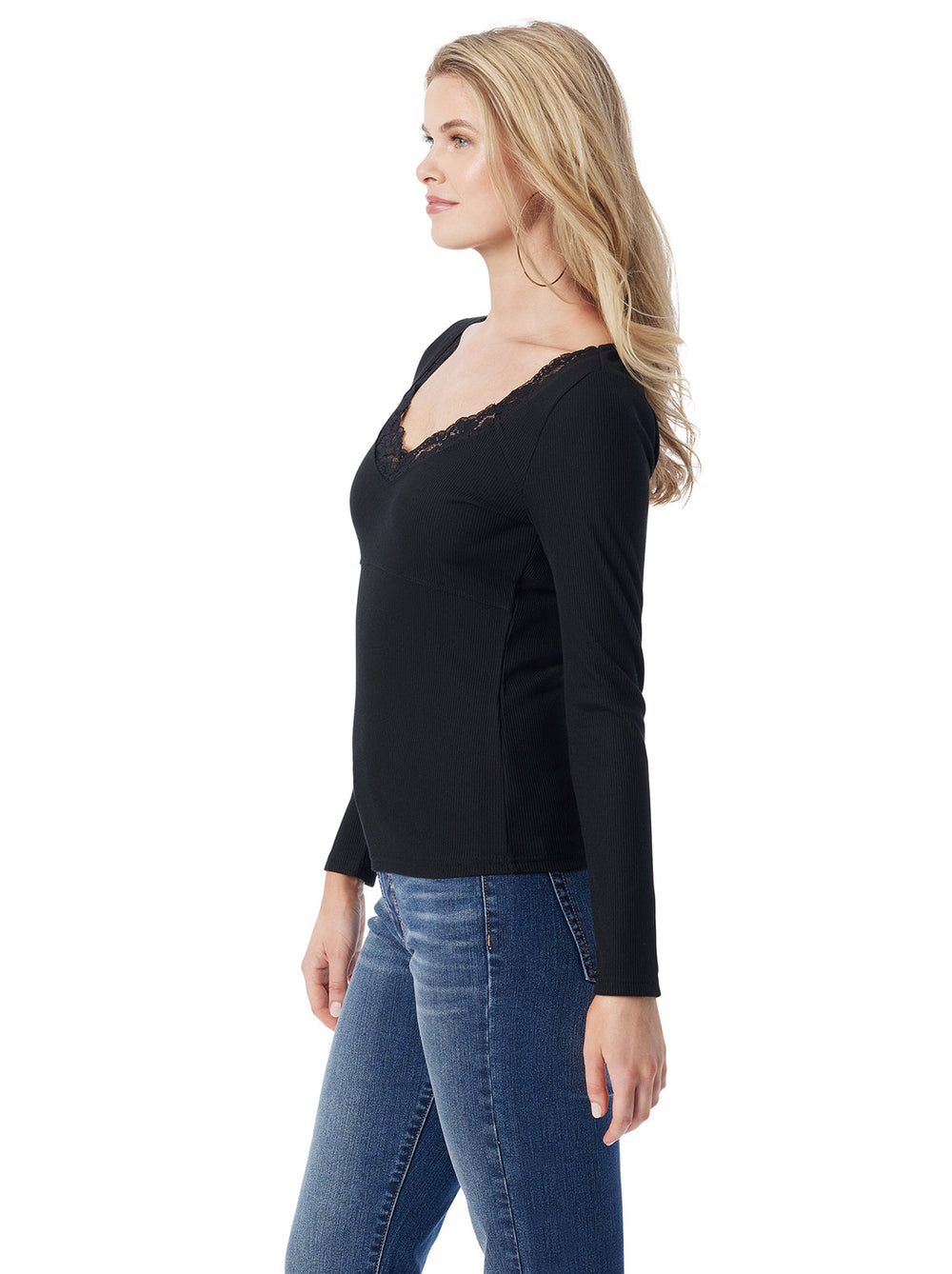 Women Abbey Sweatheart Top - Anthracite | Jessica Simpson
