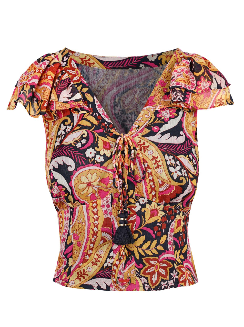 Women Dixie Cropped Blouse - Paisley World | Jessica Simpson
