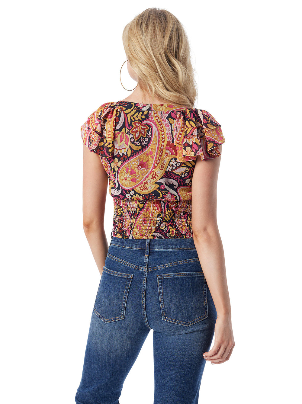 Women Dixie Cropped Blouse - Paisley World | Jessica Simpson