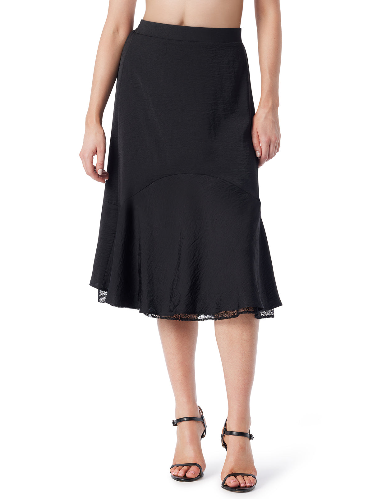 Women Haven Lace Hem Skirt - Anthracite | Jessica Simpson