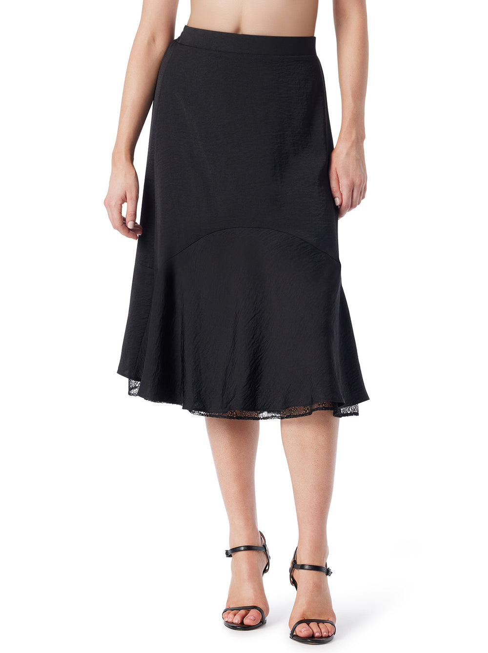 Women Haven Lace Hem Skirt - Anthracite | Jessica Simpson