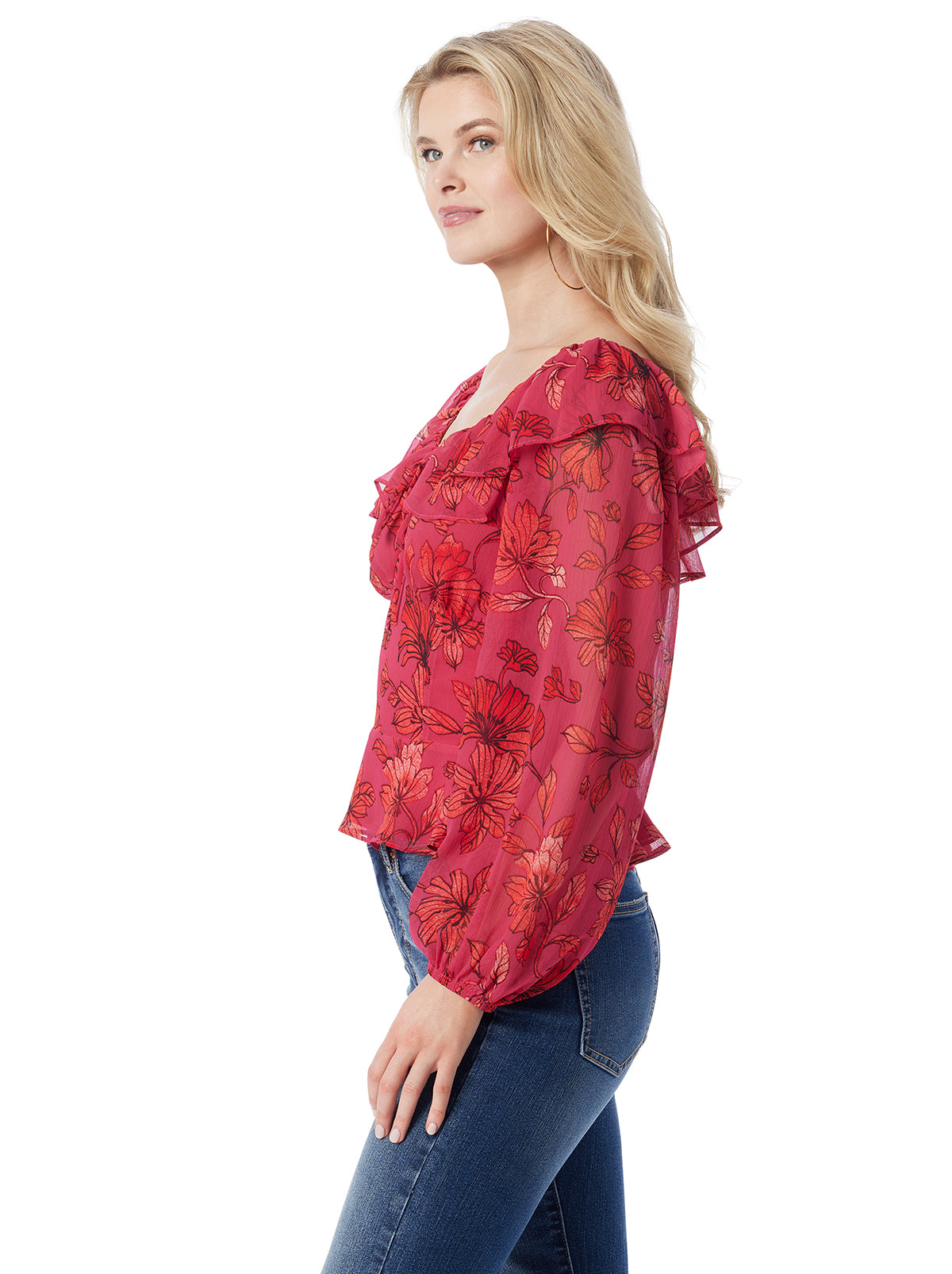 Women Aki Blouse - Outlines Blossoms | Jessica Simpson