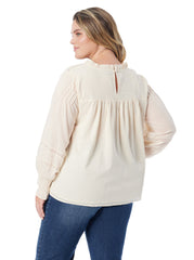 Women Milla Ruffle Top - Parchment | Jessica Simpson