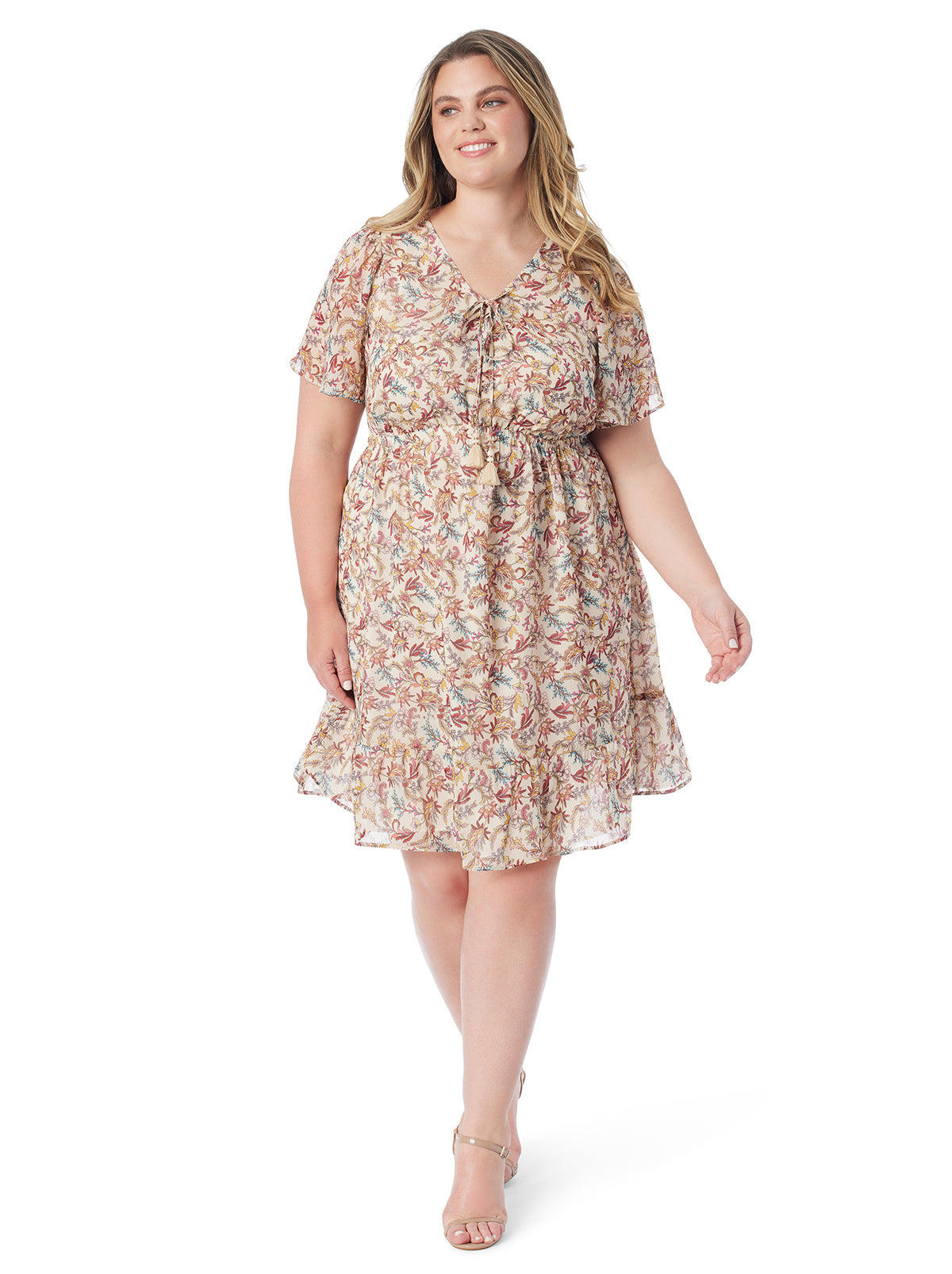 Women Regina Dress - Cartoon Florals | Jessica Simpson