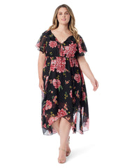 Women Elise Dress - Sketchy Roses | Jessica Simpson
