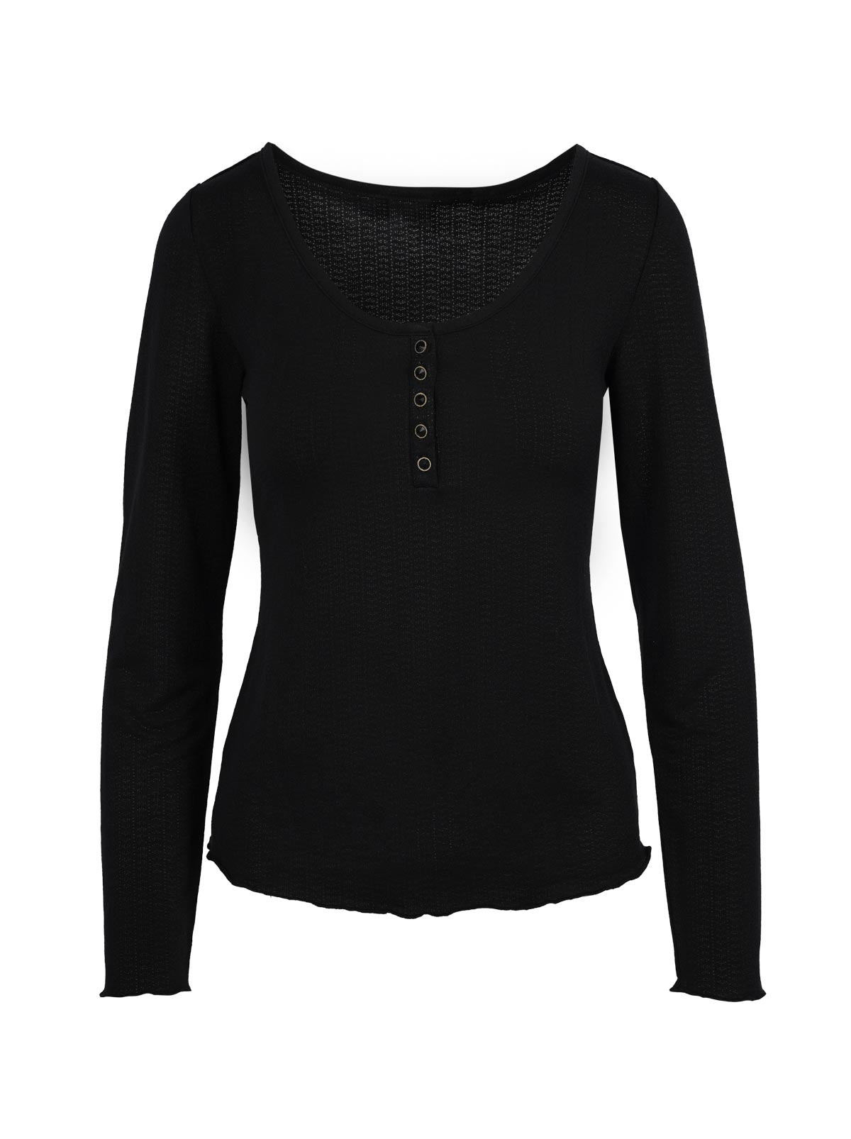 Women Tahani Henley Top - Anthracite | Jessica Simpson