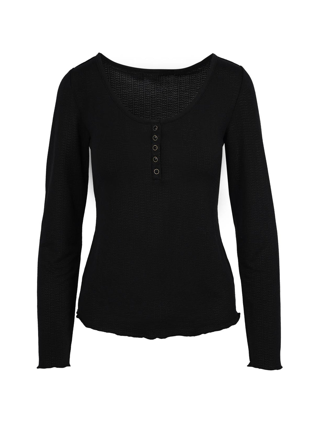 Women Tahani Henley Top - Anthracite | Jessica Simpson