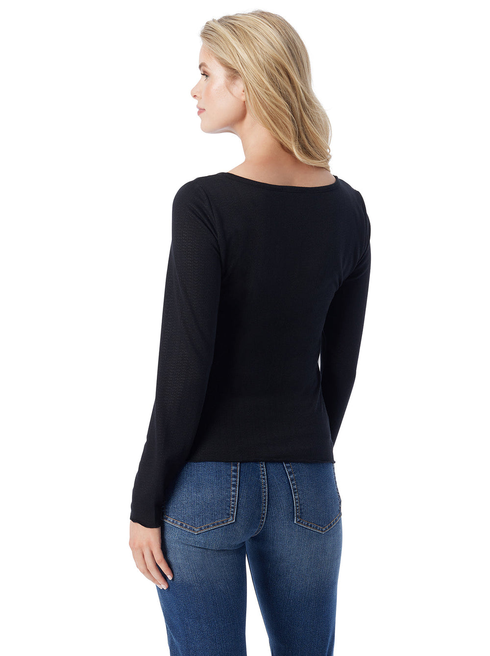 Women Tahani Henley Top - Anthracite | Jessica Simpson