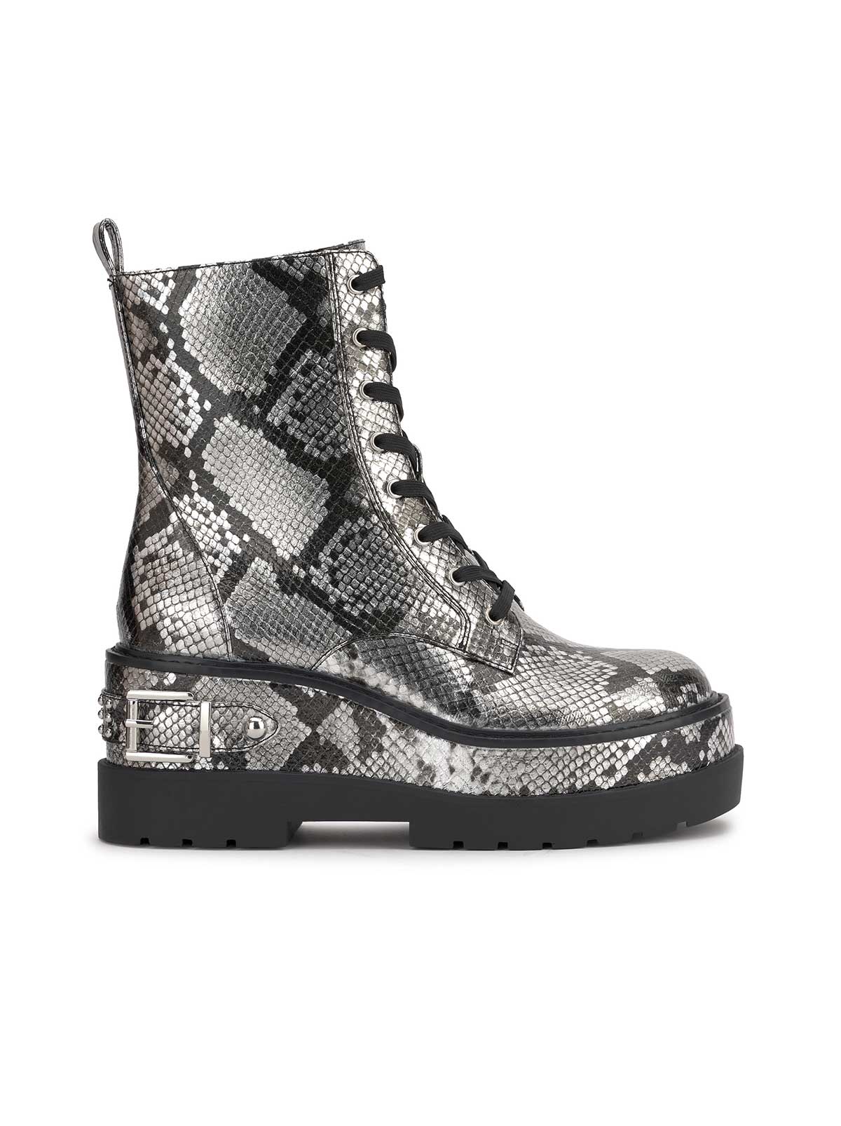 Women Imelda Combat Boot - Chrome Snake | Jessica Simpson