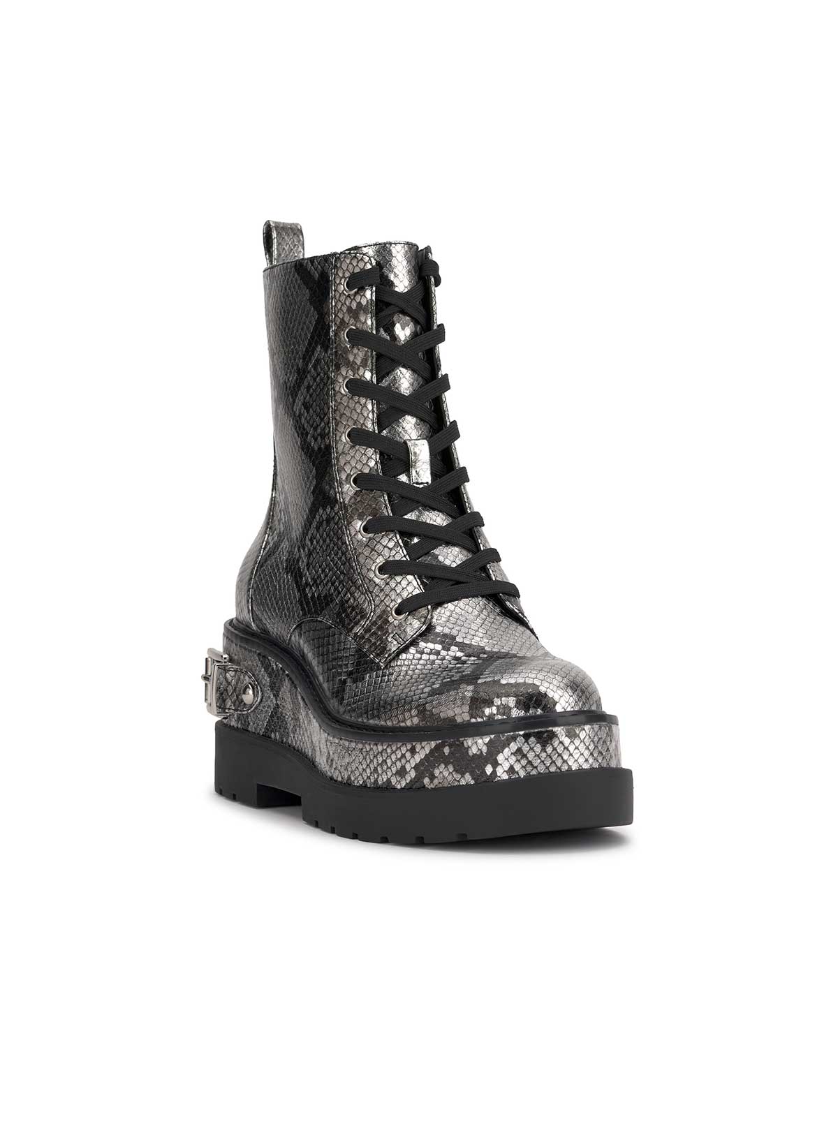 Women Imelda Combat Boot - Chrome Snake | Jessica Simpson