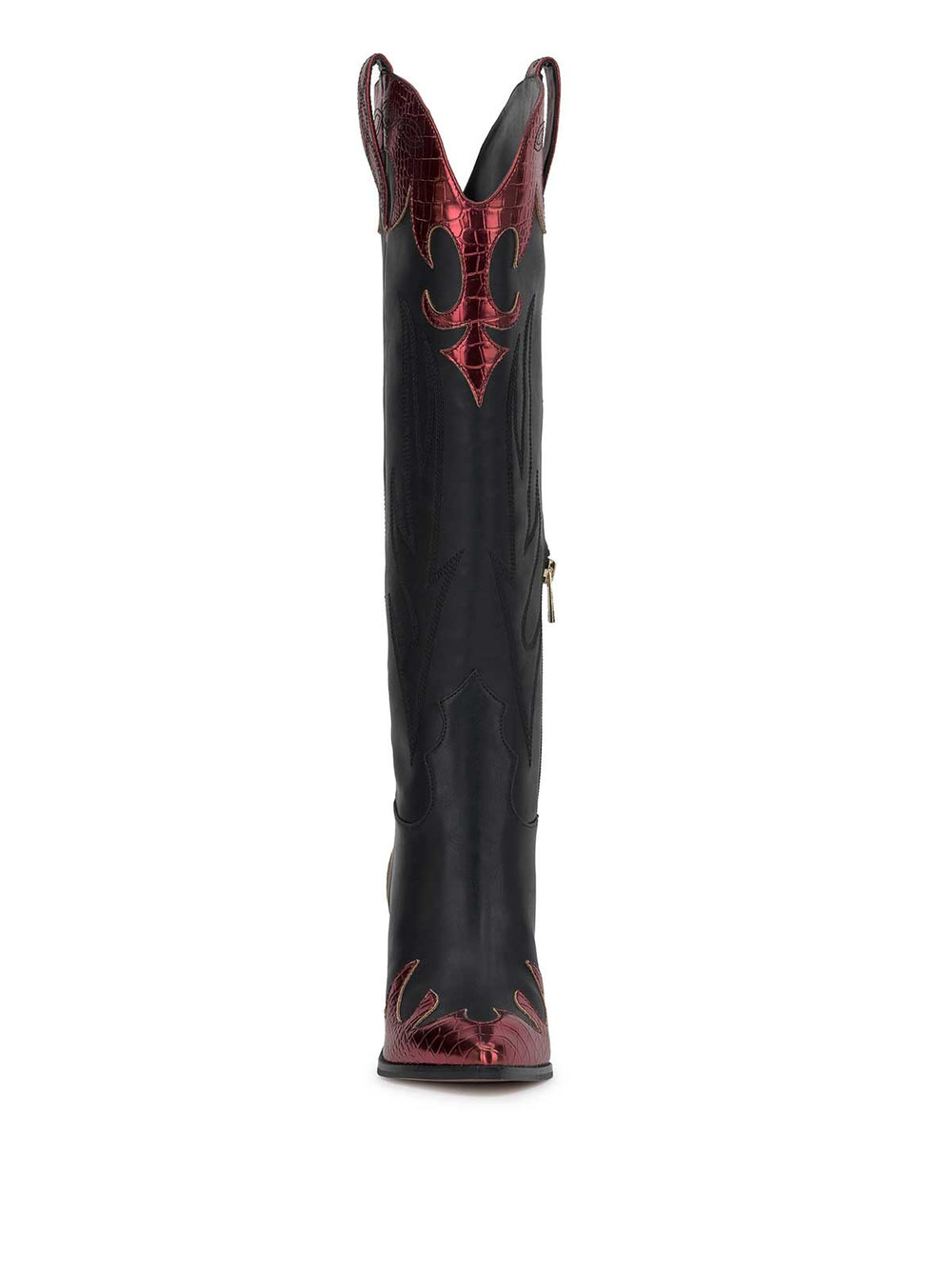 Women Rhetta Western Boot - Black & Oxblood | Jessica Simpson