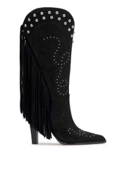 Women Rosera Studded Fringe Boot - Black | Jessica Simpson