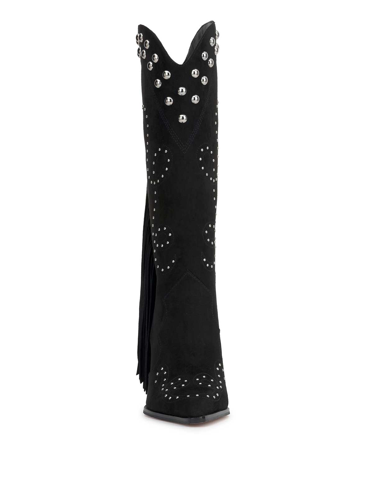 Women Rosera Studded Fringe Boot - Black | Jessica Simpson