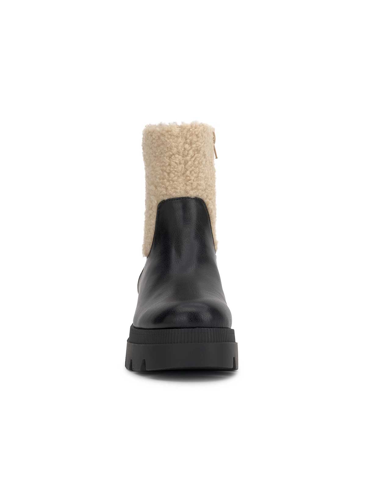 Women Ulalie Lug Bootie - Black & Shearling | Jessica Simpson