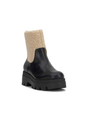 Women Ulalie Lug Bootie - Black & Shearling | Jessica Simpson