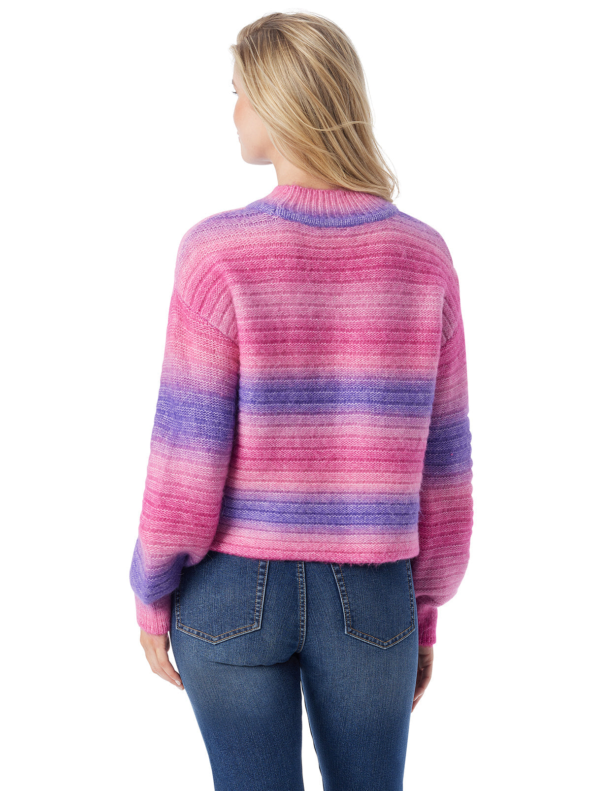 Women Portia Sweater - Royal Purple Combo | Jessica Simpson