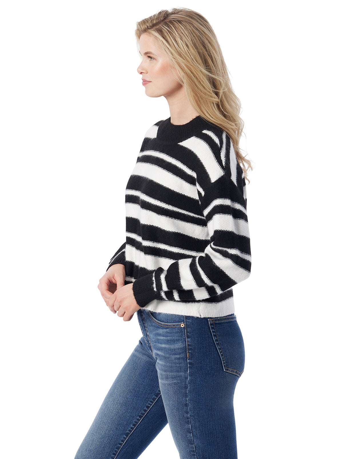 Women Portia Sweater - Anthracite Combo | Jessica Simpson