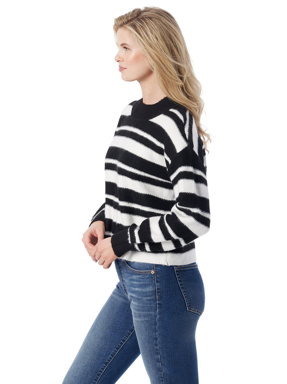Women Portia Sweater - Anthracite Combo | Jessica Simpson