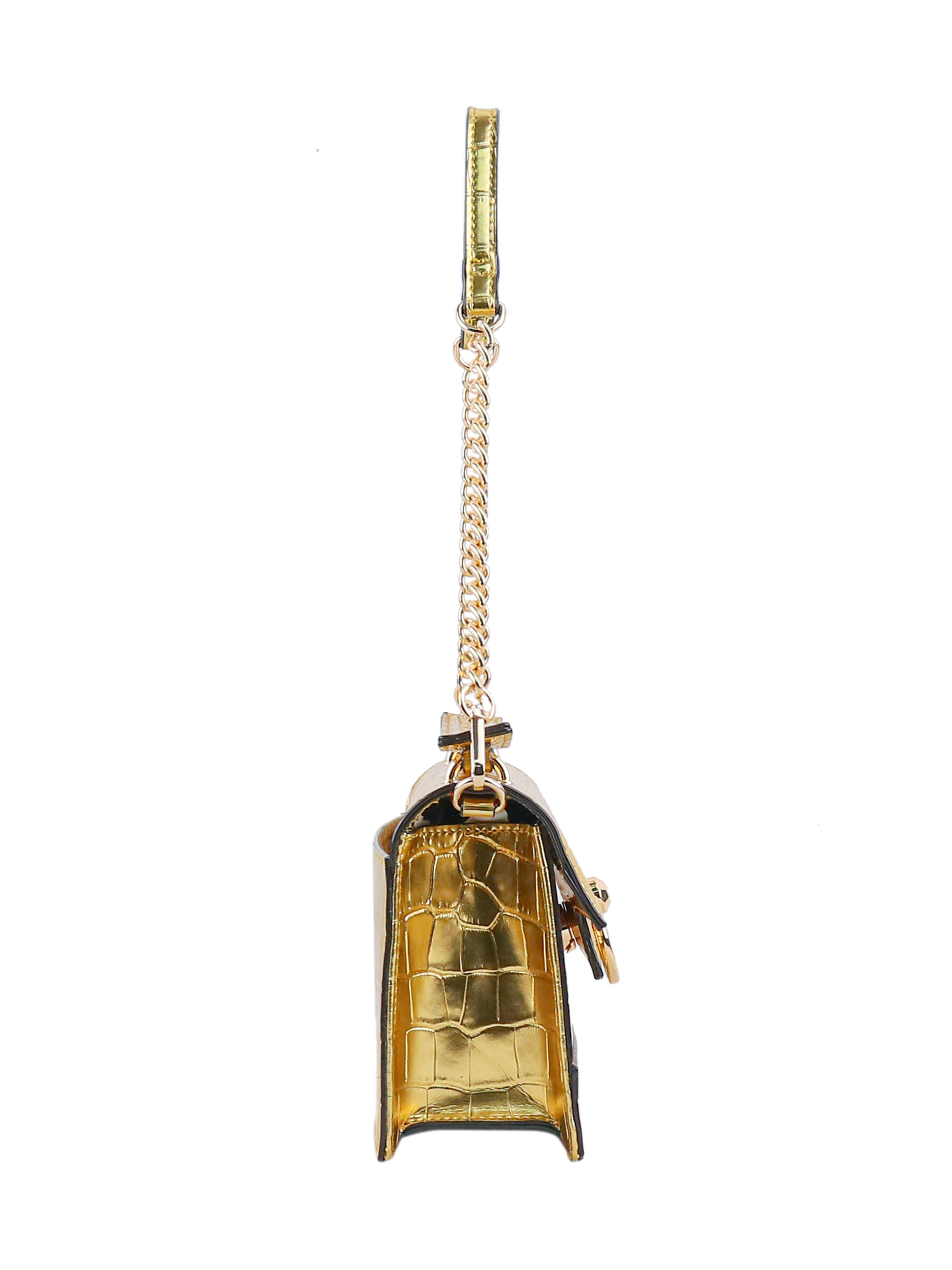 Accessories Brooke Clutch - Gold Croco | Jessica Simpson