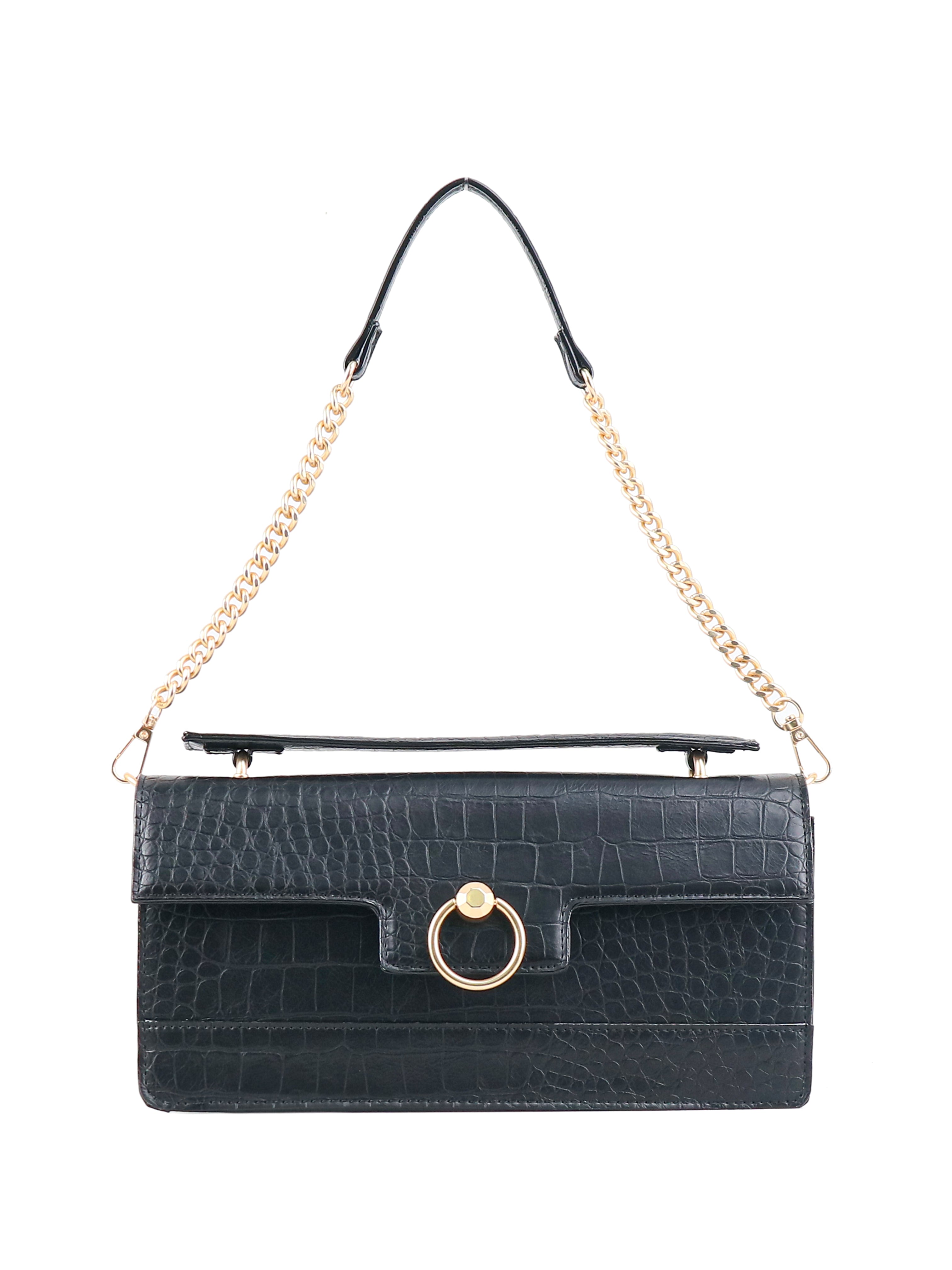 Accessories Brooke Clutch - Black Croco | Jessica Simpson