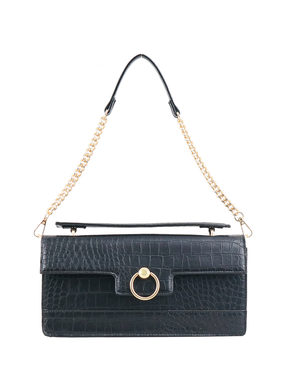 Accessories Brooke Clutch - Black Croco | Jessica Simpson