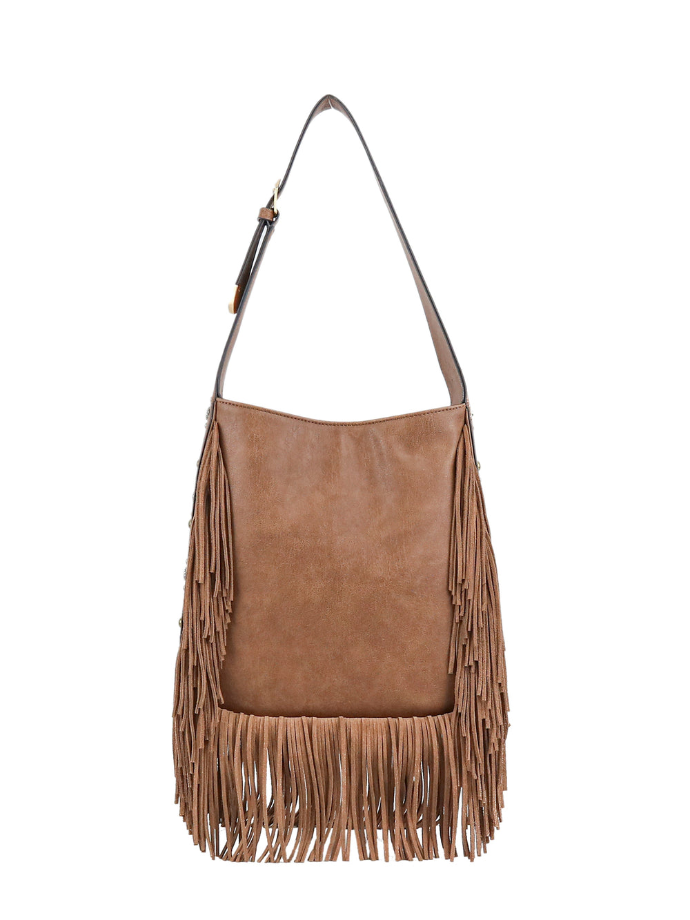Accessories Fringed Calypso Hobo - Almond Brown | Jessica Simpson