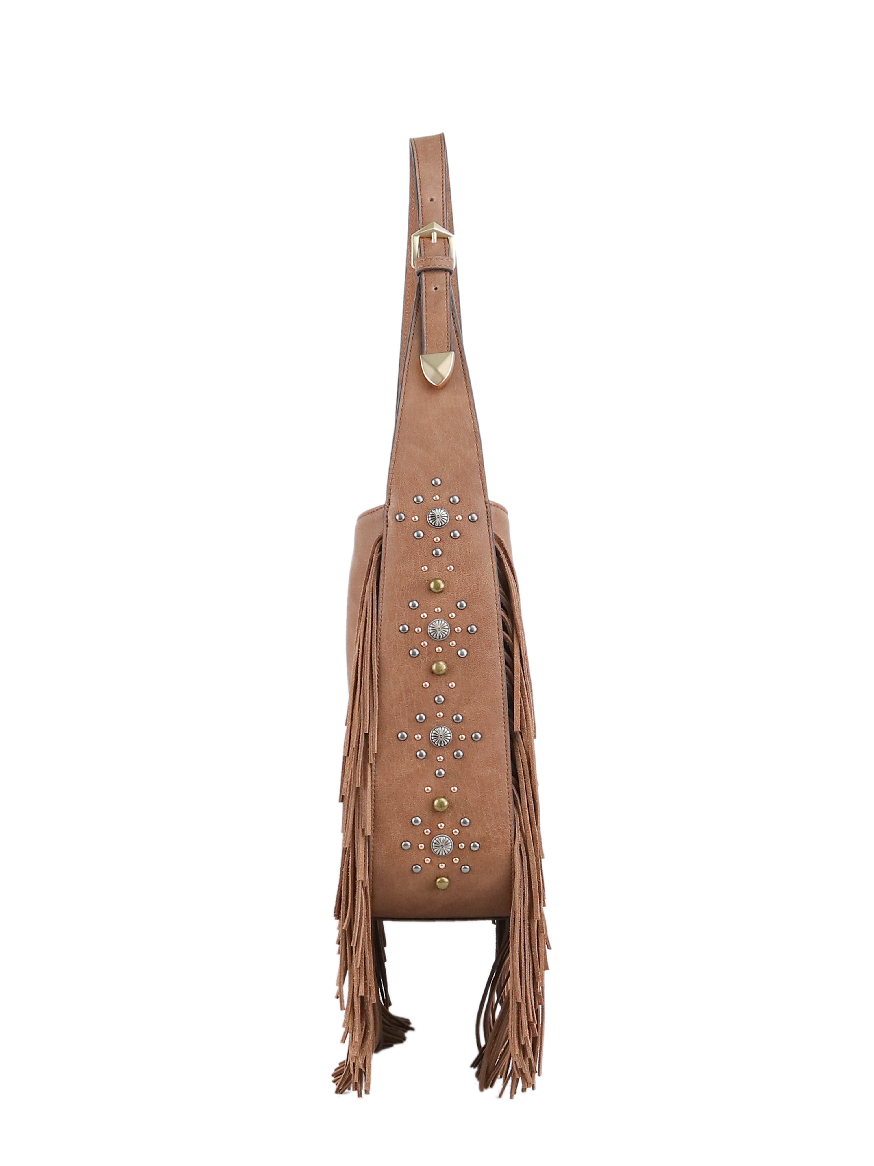 Accessories Fringed Calypso Hobo - Almond Brown | Jessica Simpson