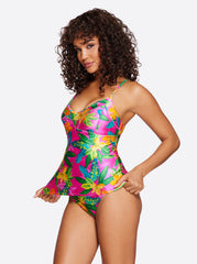 Women Cross Back Tankini - Feel the Love | Jessica Simpson
