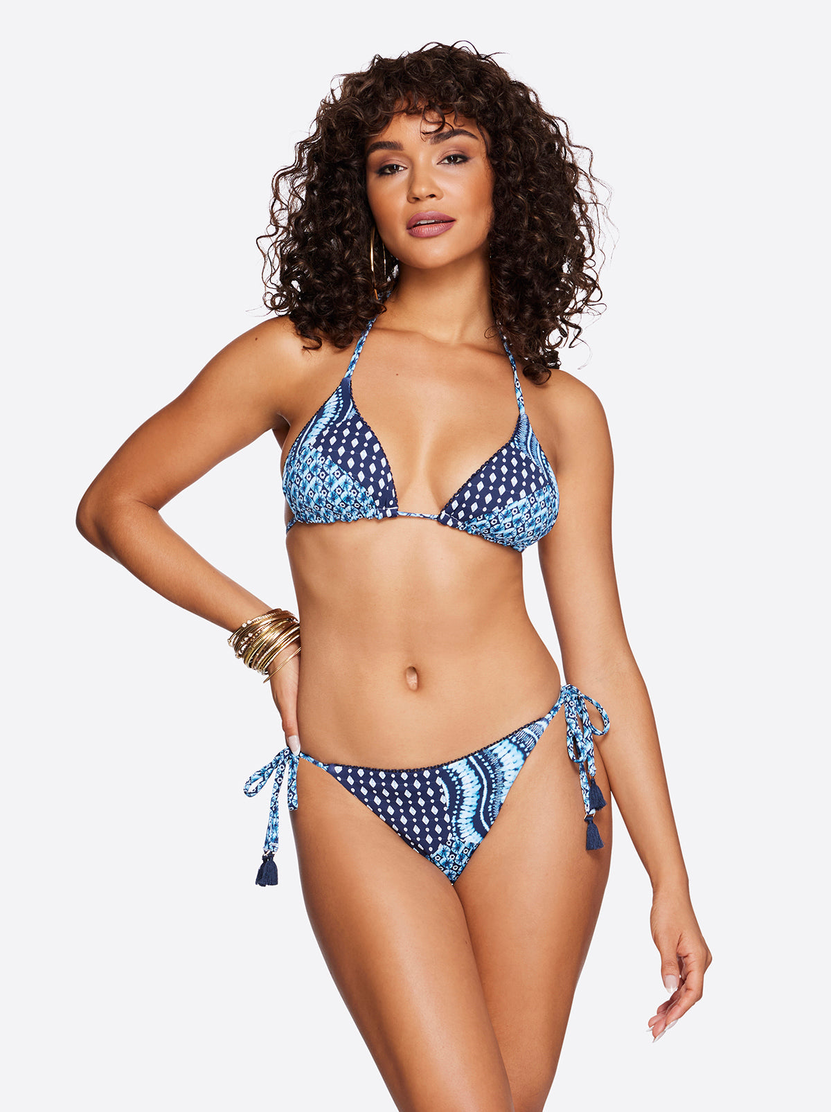 Women Reversible Triangle Bikini Top - Shibori | Jessica Simpson