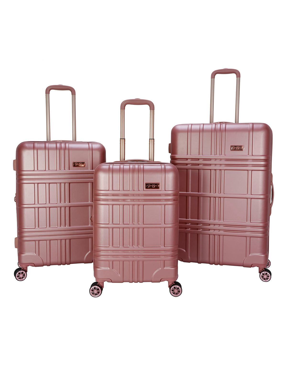 Home Jewel Plaid Luggage Collection - Rose Gold | Jessica Simpson