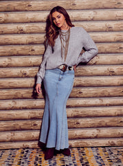Women Denim Skirt - Open Book | Jessica Simpson
