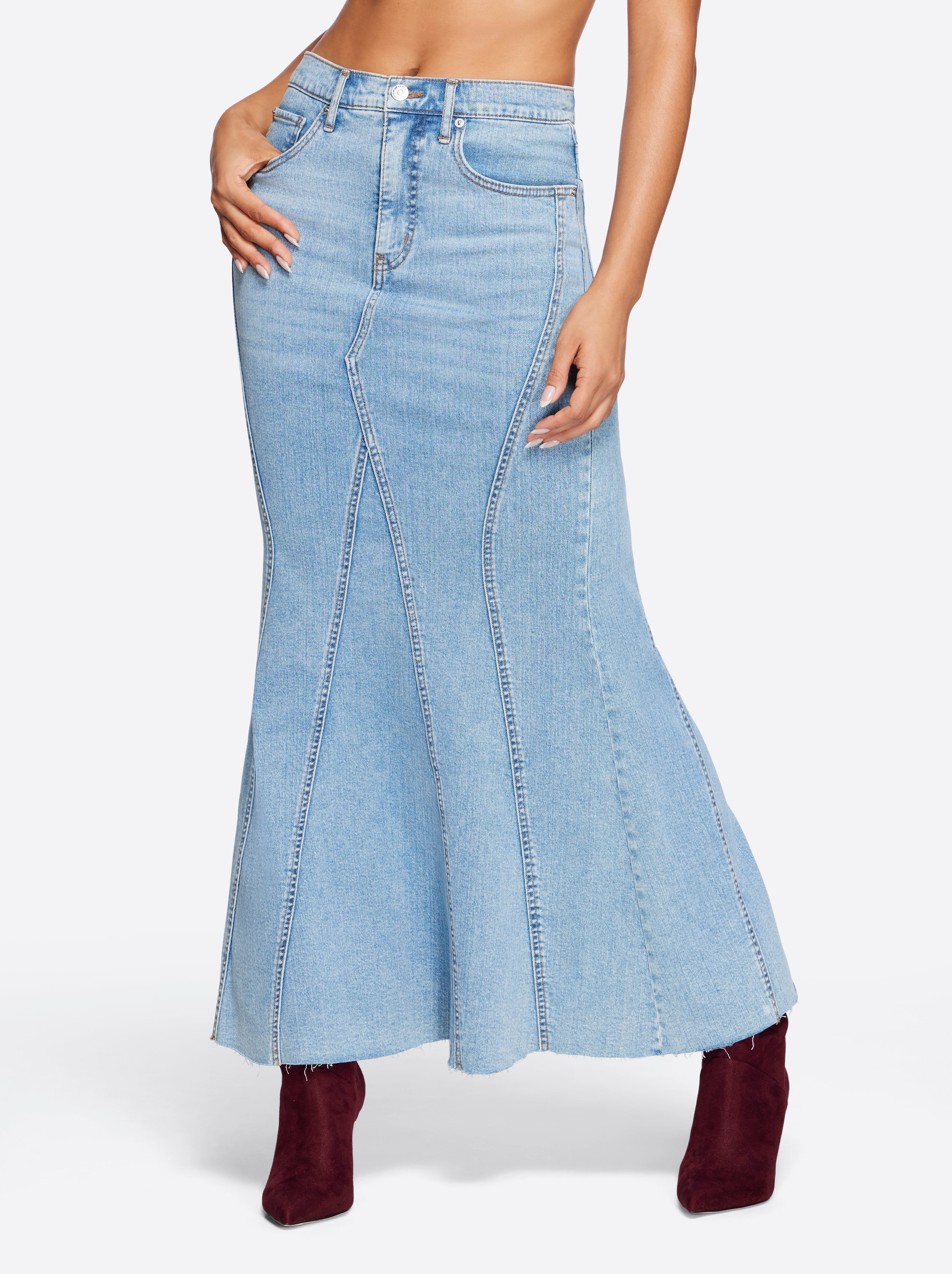Women Denim Skirt - Open Book | Jessica Simpson