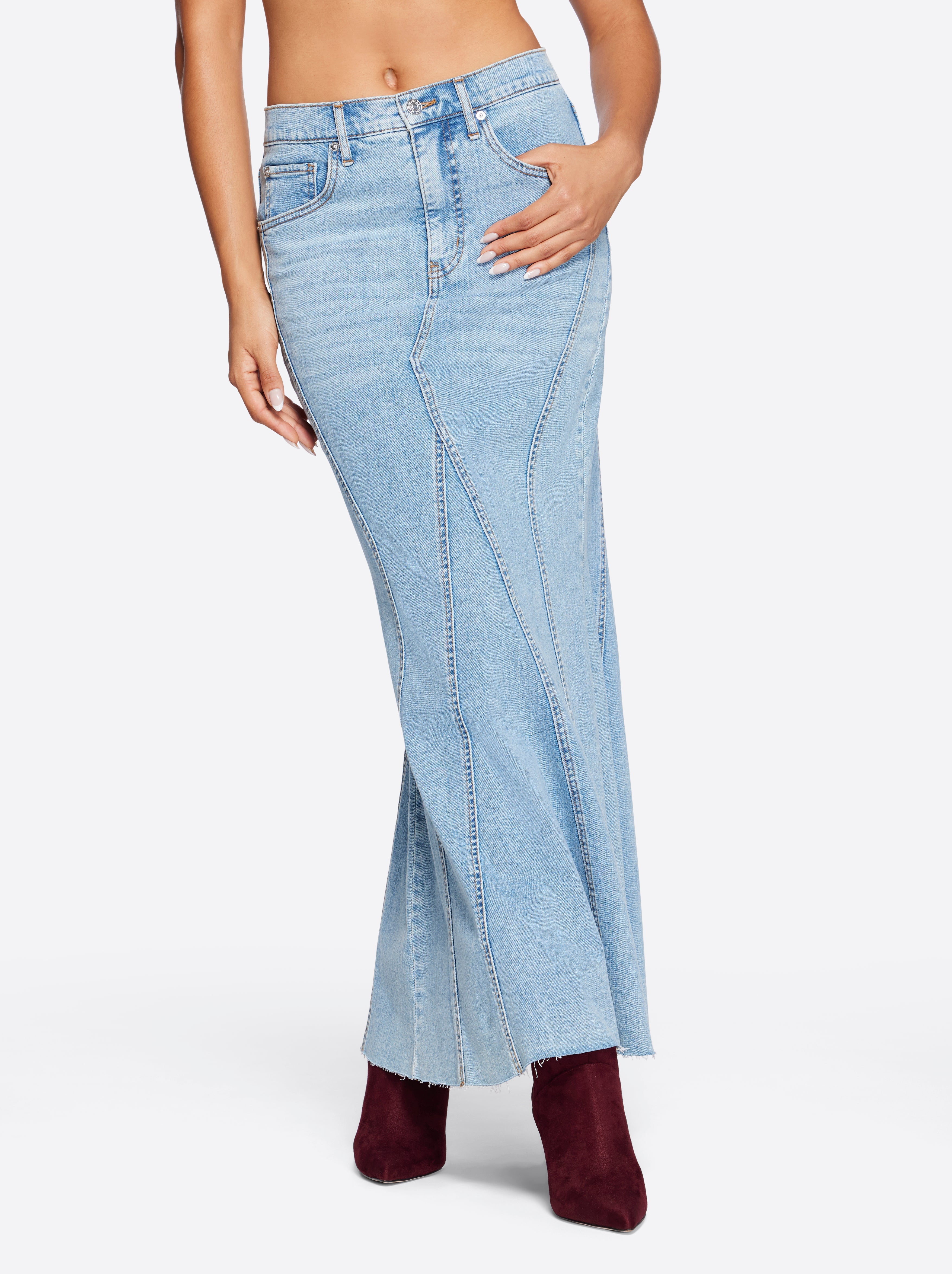 Women Denim Skirt - Open Book | Jessica Simpson