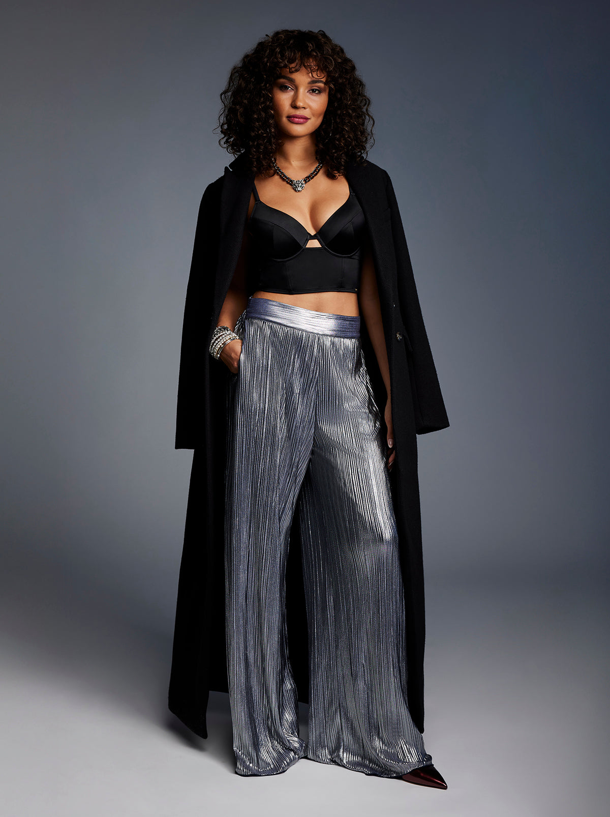 Women Adaeze Wide Leg Pant - Peacoat | Jessica Simpson