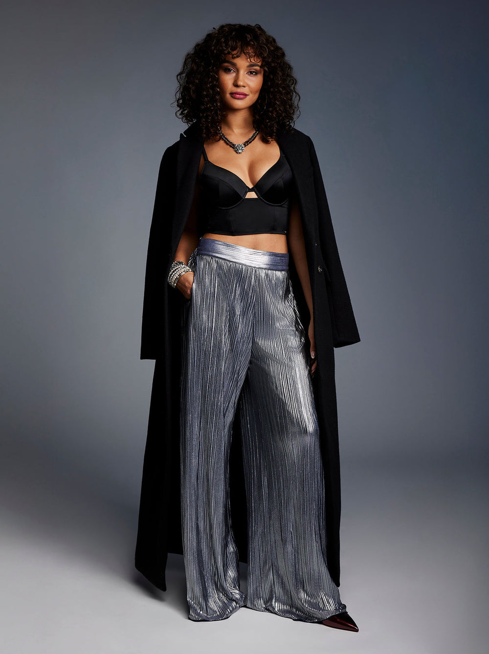 Women Adaeze Wide Leg Pant - Peacoat | Jessica Simpson