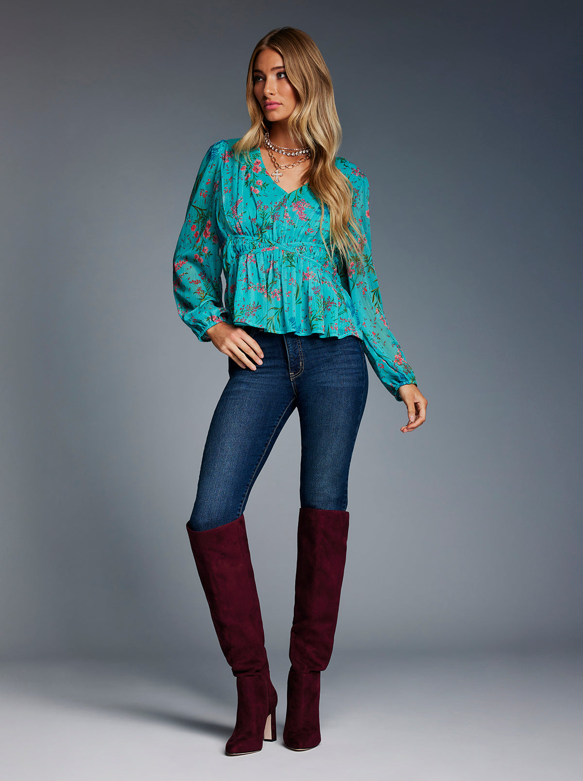 Women Marjani Top - Baltic-Field Floral | Jessica Simpson